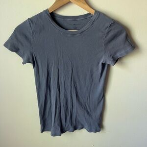 Brandy Melville blue baby tee